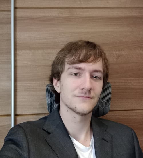 Image of a handsome frontend developer